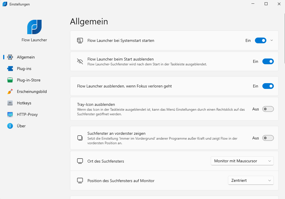 Flow Launcher Installation Screenshot